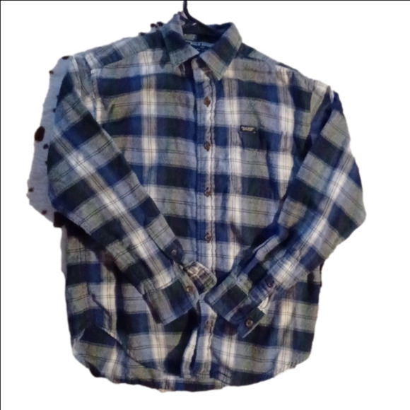 RALPH LAUREN LONG SLEEVE LIGHT WEIGHT FANNEL, SIZE YOUTH SMALL. - Picture 1 of 4